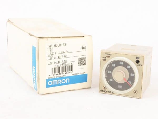 Omron H3CR-A8 Time Delay Relay, 1.2s-300h, 24-48V AC/DC, 8-Pin