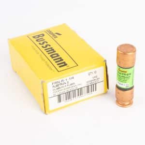 Pack of 10 Eaton Bussmann FRN-R-1-1/4 Time-Delay Fuse, 250VAC or Less, 1.25Amp