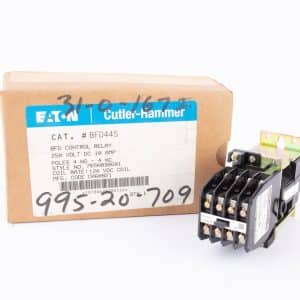 Eaton Cutler Hammer BFD44S Control Relay, 250VDC, 10Amp, DPDT, 120VDC Coil