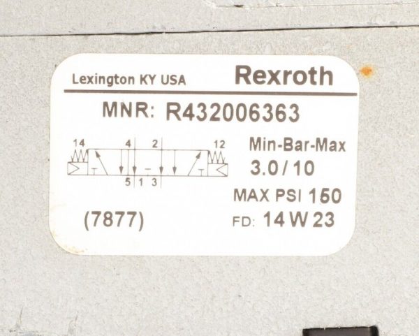 Bosch Rexroth R432006363 Pneumatic Directional Control Valve