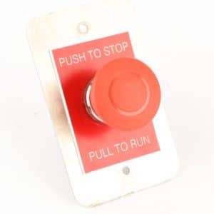 Schneider Electric Red Mushroom Head Push/Pull Stop Switch