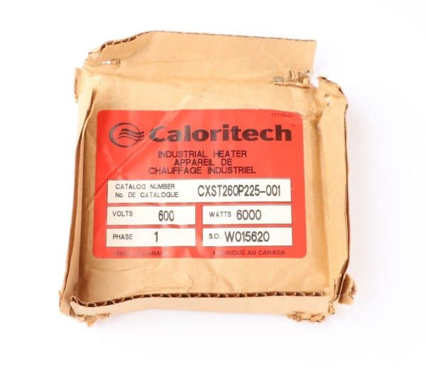 Caloritech CXST260P225-001 Screwplug Boiler Heater, 600VAC, 6kW, 70-245°F, 24"