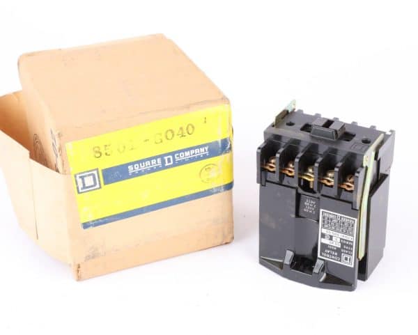 Square D 8501-G040 Control Relay, 120-277VAC, 10Amp, 120VAC Coil