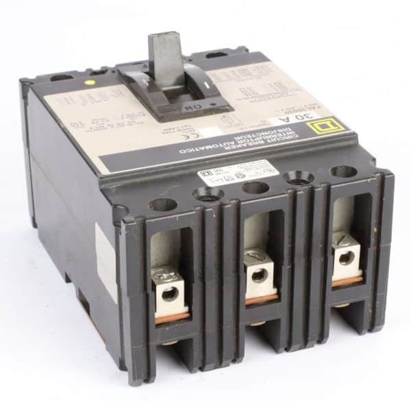 Square D FAL36030 Molded Case Circuit Breaker, 600VAC, 30Amp, 3-Pole