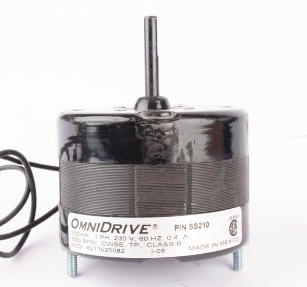 OmniDrive SS210 Blower Motor, 1/50Hp, 230VAC, 0.4Amp, 1/4" Shaft, AA2M553K