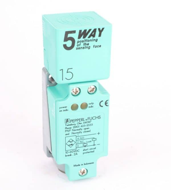 Pepperl & Fuchs NJ15+U4+A2 Inductive Proximity Switch, 10-60VDC, 0.2Amp, 015765