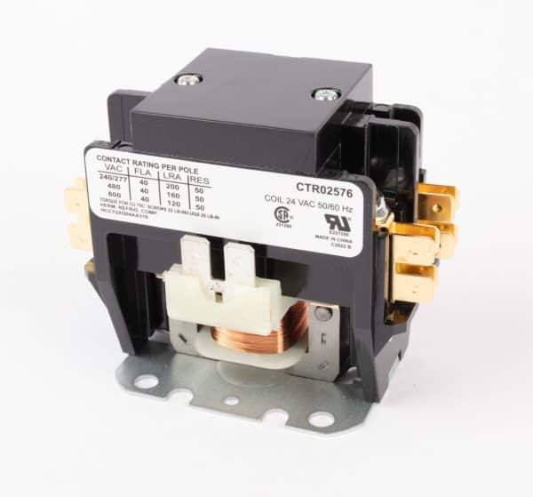 Service First Trane CTR02576 Contactor, 40Amp, 240-600VAC, 2-Pole, 24VAC Coil