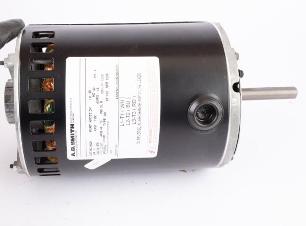 A.O. Smith 9428 / HM3T7010K Furnace Blower Motor, 575VAC, 1.6Amp, 1100RPM, FR 48