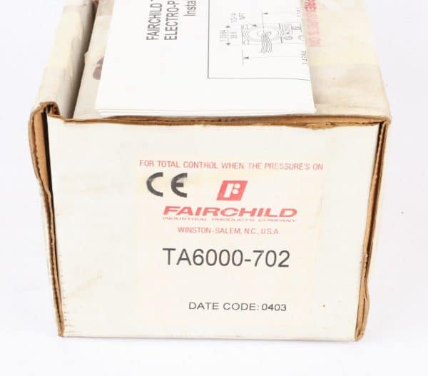 Fairchild TA6000-702 Electro-Pneumatic Transducer