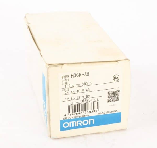 Omron H3CR-A8 Time Delay Relay, 1.2s-300h, 24-48V AC/DC, 8-Pin