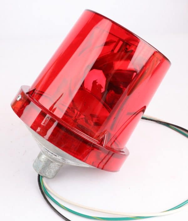 Federal Signal 225-120R Electraray Rotating Warning Light, Red, 120VAC