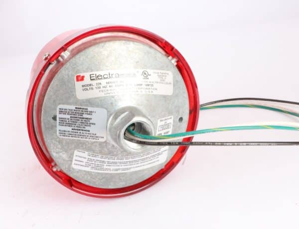 Federal Signal 225-120R Electraray Rotating Warning Light, Red, 120VAC