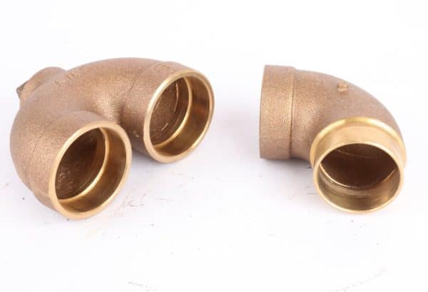 DWV 15DP Bronze P-Trap, 1-1/2" Tube, Solder Connection