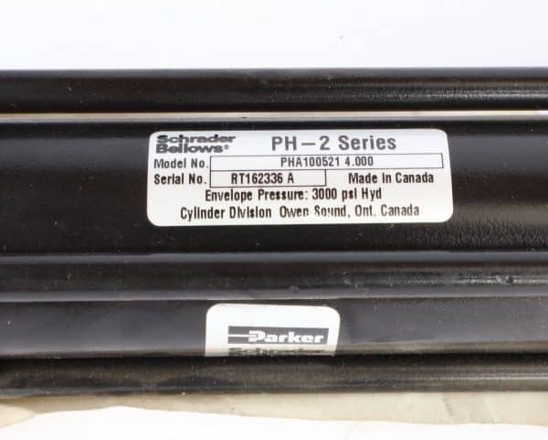 Parker Sharader Bellows PHA100521 4.000 PH-2 Series Hydraulic Cylinder 4" Stroke