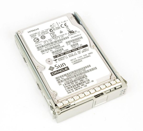 Hitachi UCTSSB300 300GB SAS Disk Drive, & Sun Netra Drive Tray, 10000RPM