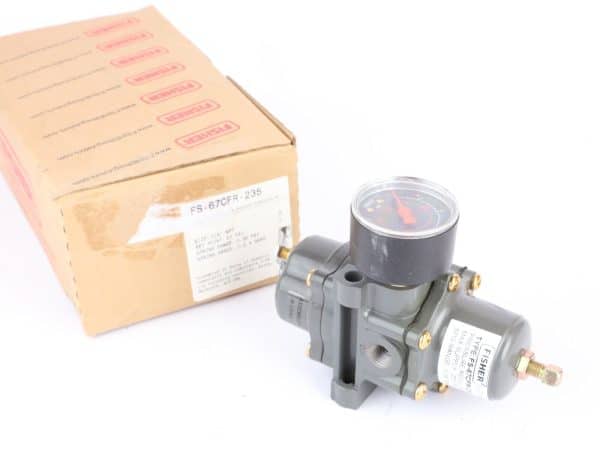 Fisher FS-67CFR-235 Precision Pneumatic Air Pressure Regulator 0-35PSI, 1/4" NPT