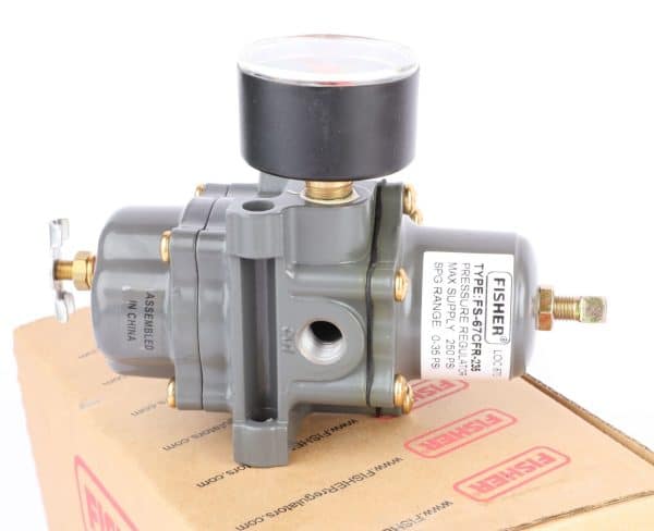 Fisher FS-67CFR-235 Precision Pneumatic Air Pressure Regulator 0-35PSI, 1/4" NPT